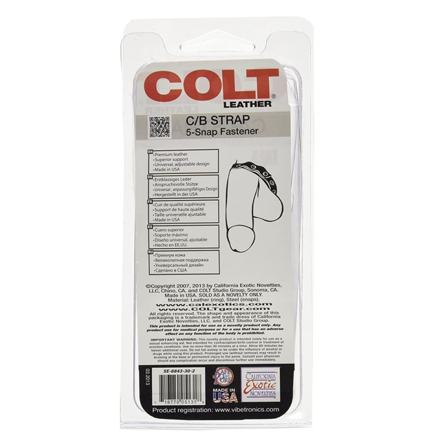 COLT Leather C/B Strap 5-snap